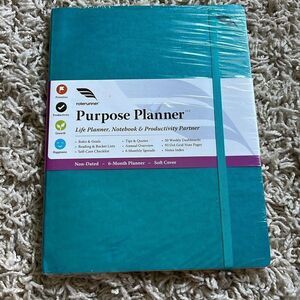 New Purpose Planner Notebook B5 7.5”x9.8” Undated Daily Planner  Daily Weekly an